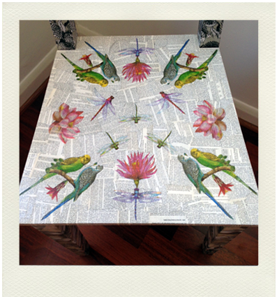 kitchen chair upcycled with decoupage using book pages and paper napkins, ikea furniture hacks