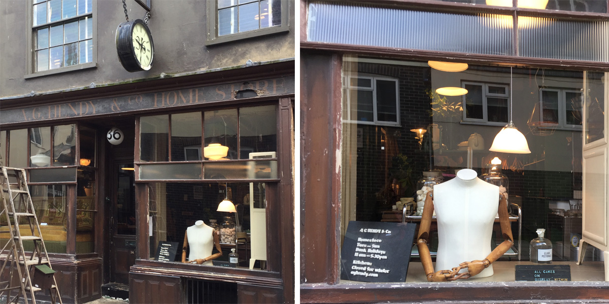 A G Hendy Hastings shop front