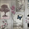 collage kit assorted wallpapers: flowers, animals, travel