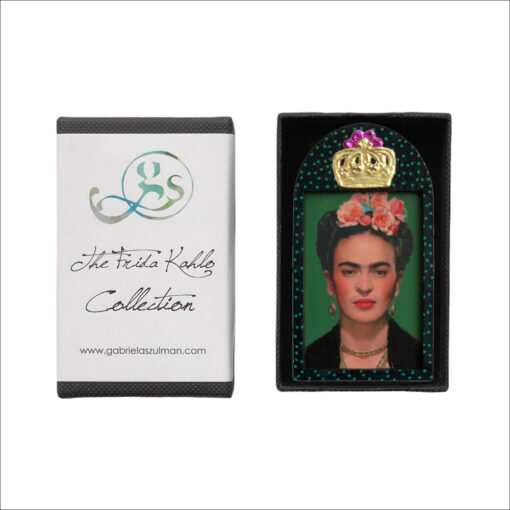 Frida Kahlo handmade art brooch
