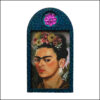 Frida Kahlo handmade art brooch