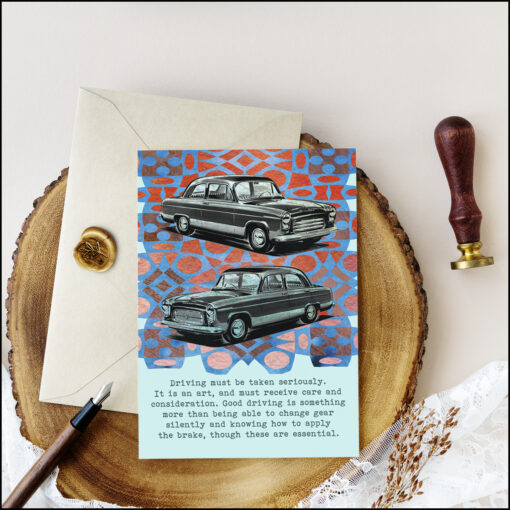 driving must be taken seriously greeting card driving test congratulations