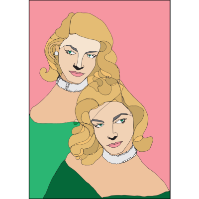 lauren bacall drawing giclee print