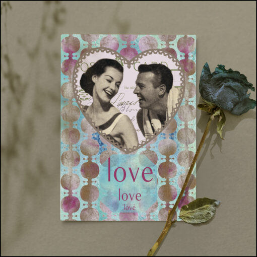 love love love greeting card for anniversary marriage valentine's day