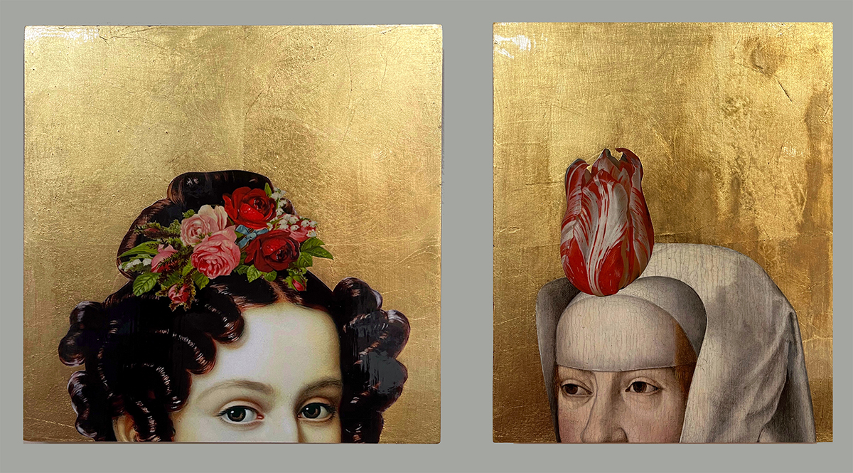 2 mixed media paintings by Gabriela Szulman
