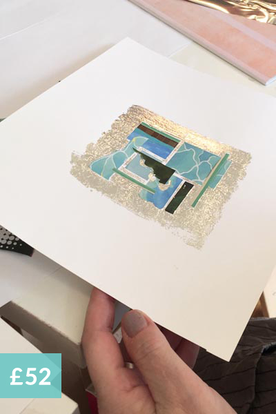 foiling on fabric and paper workshop