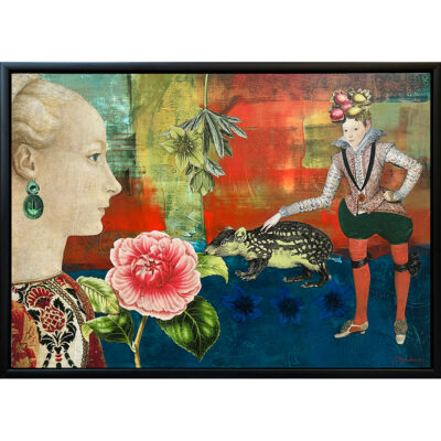 Mixed media Collage on board - The Park Ranger